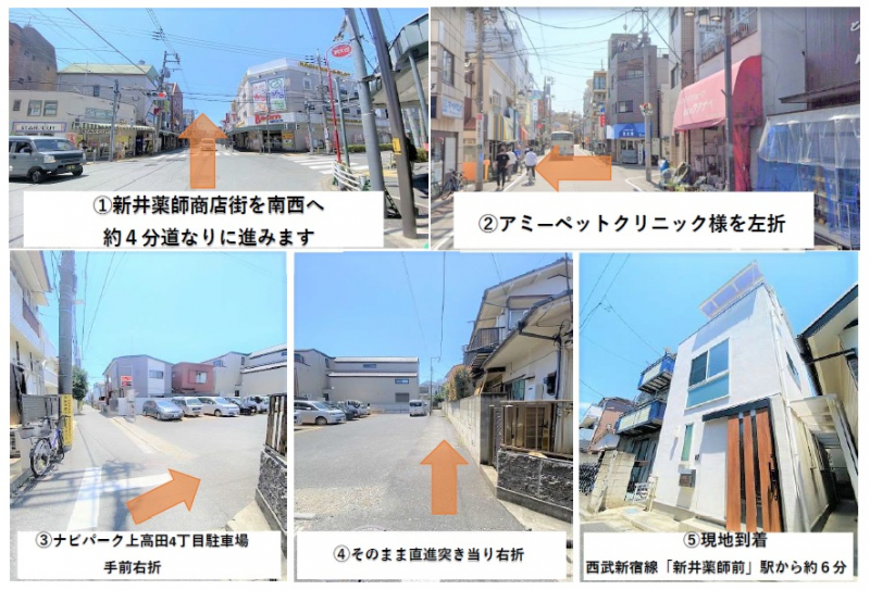 西武新宿線「新井薬師前」駅徒歩６分の好立地
