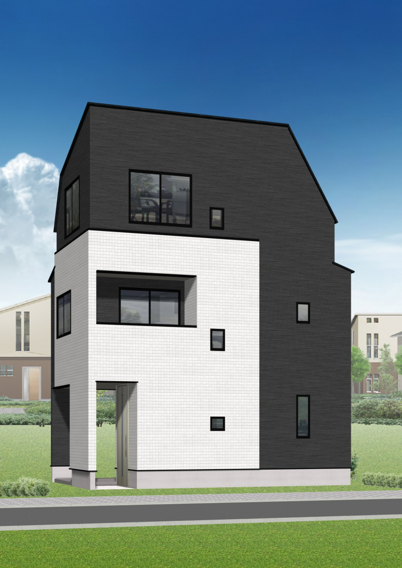 （B号棟）外観完成イメージ